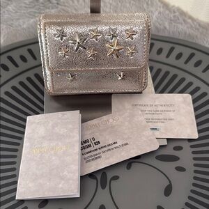 Jimmy Choo Nemo Rose Gold Leather Wallet